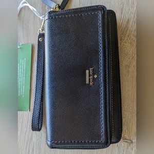 NEW Kate Spade Wristlet Wallet Patterson Drive Anita, Black